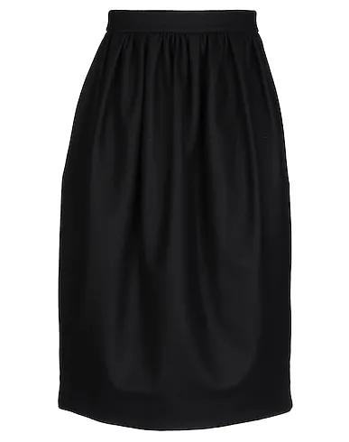 Black Baize Midi skirt