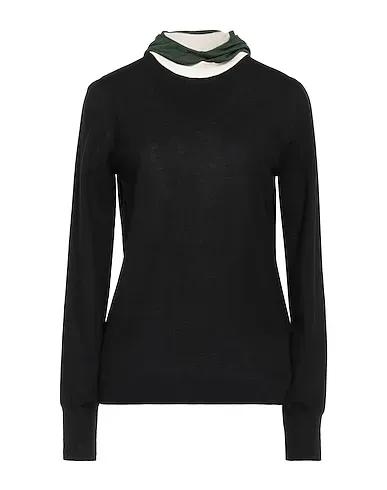 Black Boiled wool Sweater