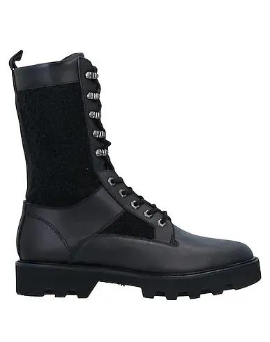 Black Bouclé Boots