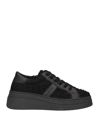 Black Bouclé Sneakers