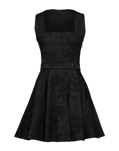 Black Brocade Short dress