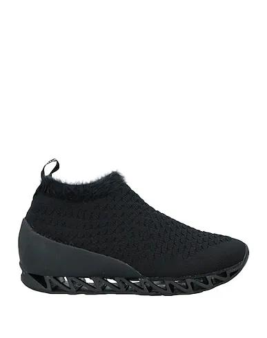 Black Brocade Sneakers