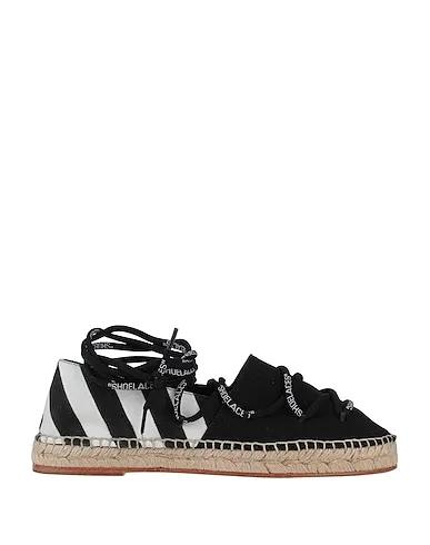 Black Canvas Espadrilles