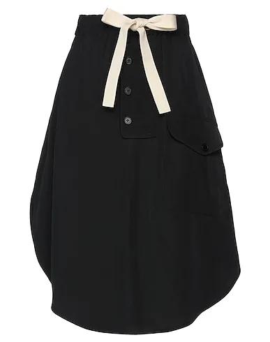 Black Canvas Midi skirt