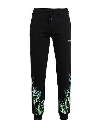 Black Casual pants BLACK PANTS WITH GREEN AND LIGHTBLUE LIGHTNING
