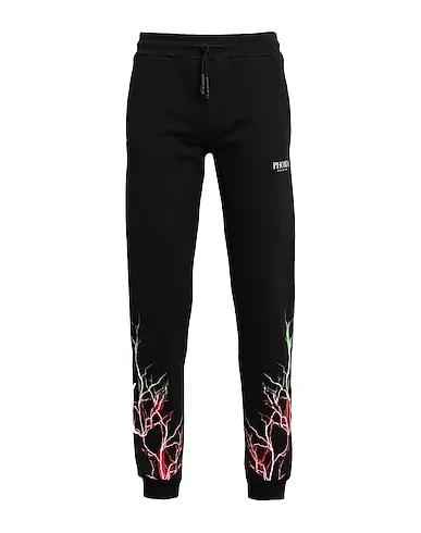 Black Casual pants BLACK PANTS WITH RED AND GREEN LIGHTNING
