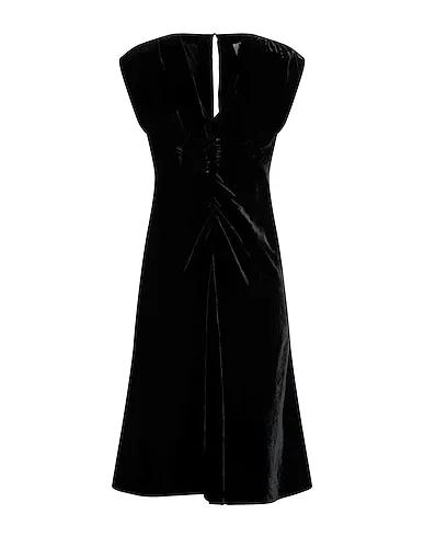 Black Chenille Midi dress