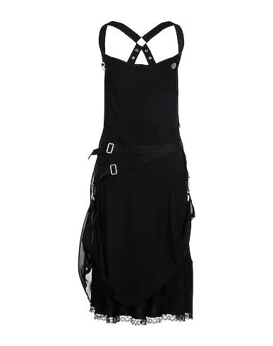 Black Chiffon Midi dress