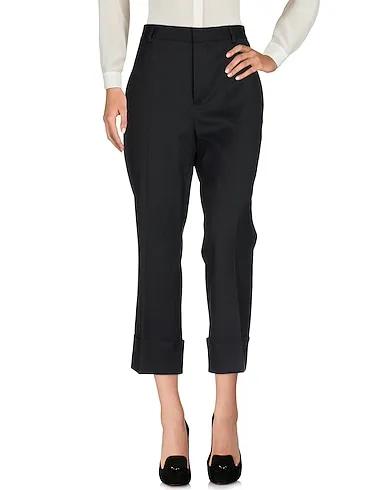 Black Cool wool Cropped pants & culottes