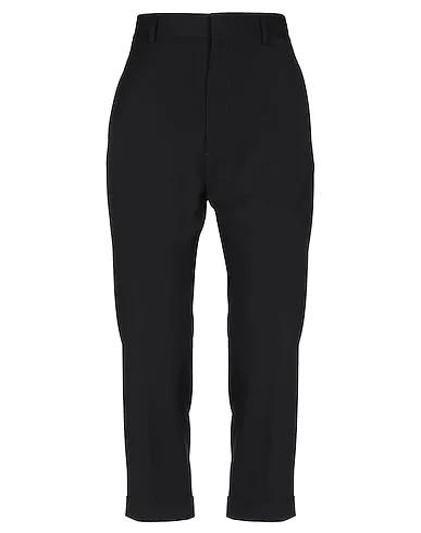 Black Cool wool Cropped pants & culottes