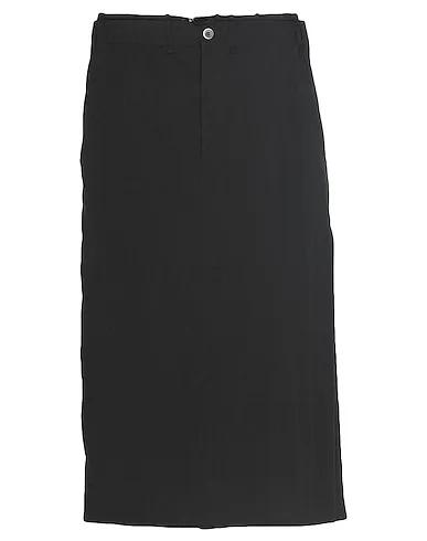 Black Cool wool Maxi Skirts