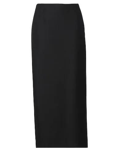 Black Cool wool Maxi Skirts