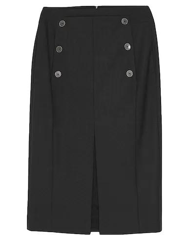 Black Cool wool Midi skirt