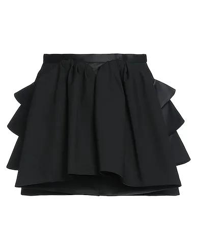 Black Cool wool Mini skirt
