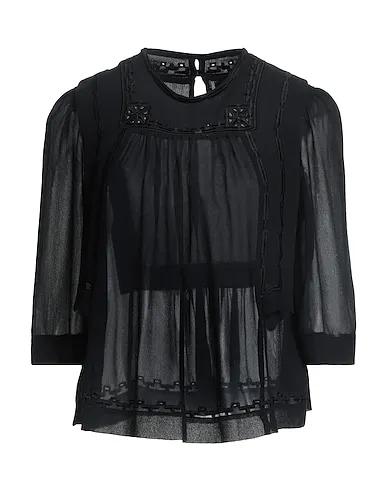 Black Crêpe Blouse