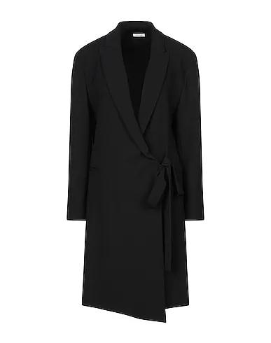 Black Crêpe Full-length jacket