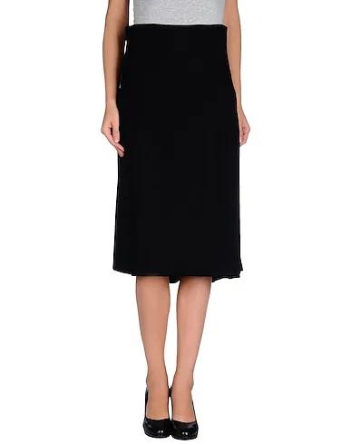 Black Crêpe Midi skirt