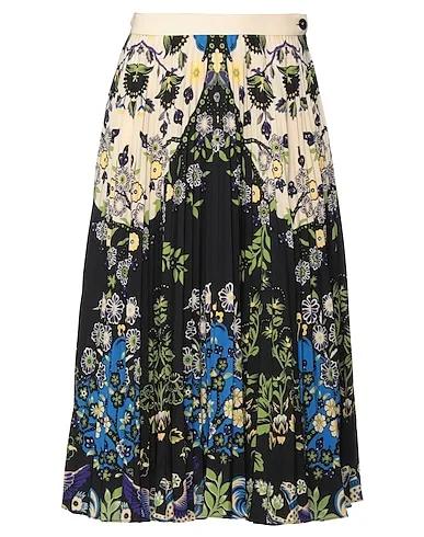 Black Crêpe Midi skirt