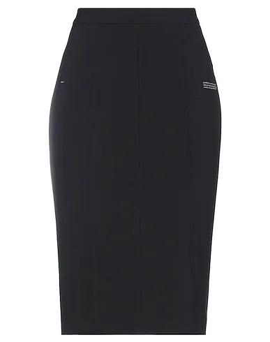 Black Crêpe Midi skirt