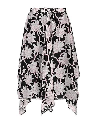 Black Crêpe Midi skirt