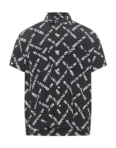 Black Crêpe Patterned shirt