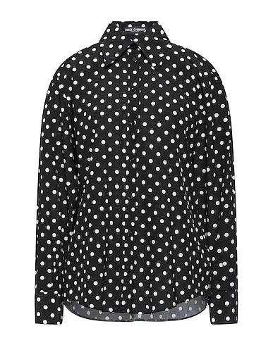 Black Crêpe Patterned shirts & blouses