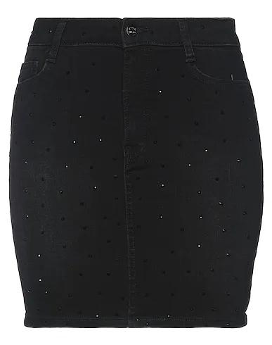 Black Denim Mini skirt