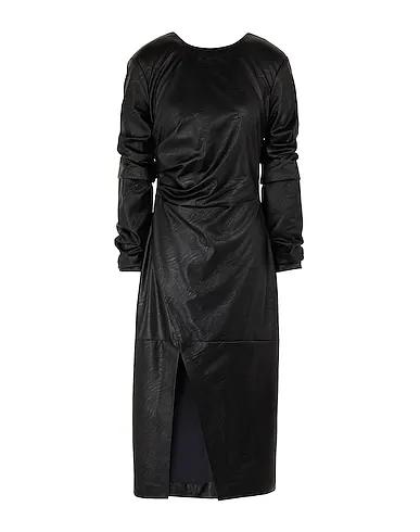Black Elegant dress FRONT SPLIT PENCIL DRESS