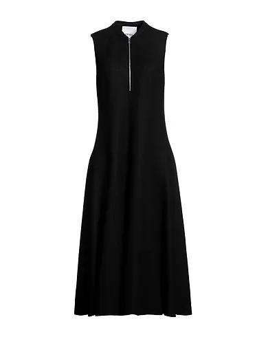 Black Felt Midi dress