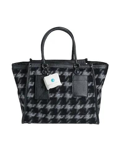 Black Flannel Handbag