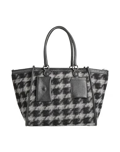 Black Flannel Handbag