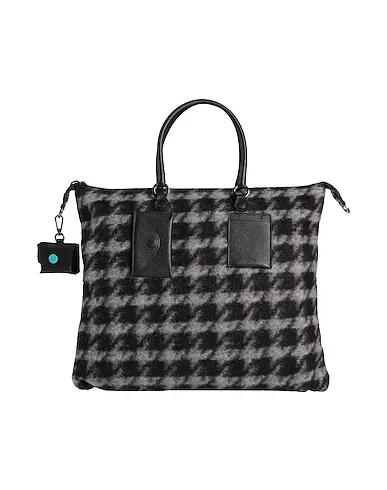 Black Flannel Handbag