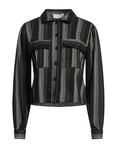 Black Flannel Striped shirt