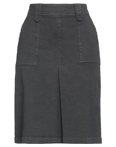 Black Gabardine Mini skirt