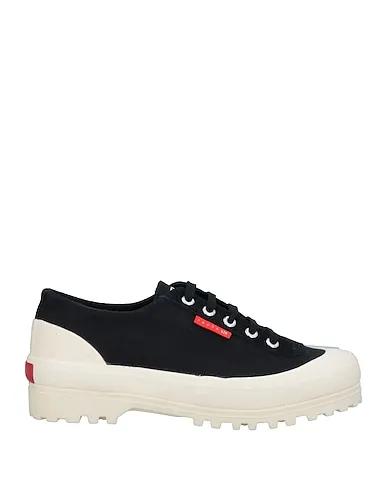 Black Gabardine Sneakers