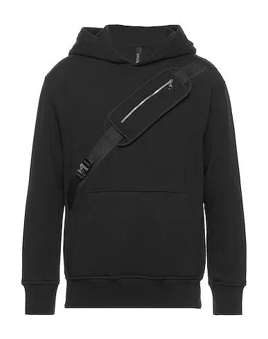 Black Grosgrain Hooded sweatshirt