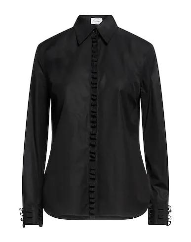 Black Grosgrain Solid color shirts & blouses