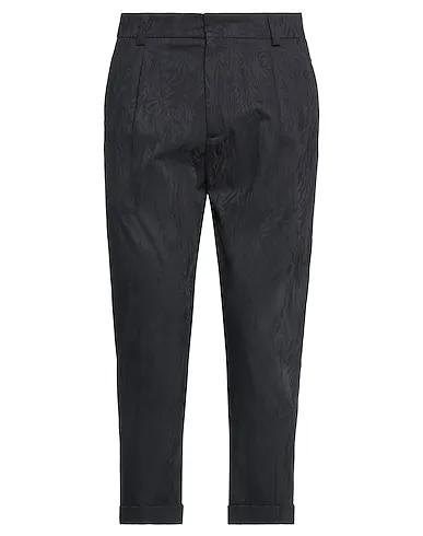 Black Jacquard Casual pants