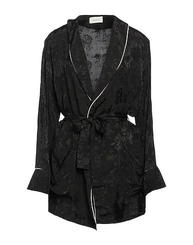 Black Jacquard Floral shirts & blouses