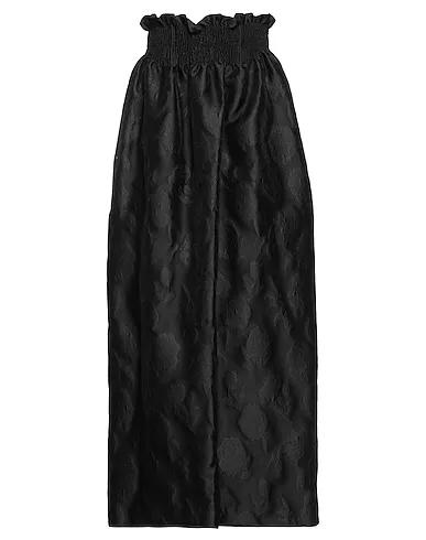 Black Jacquard Maxi Skirts