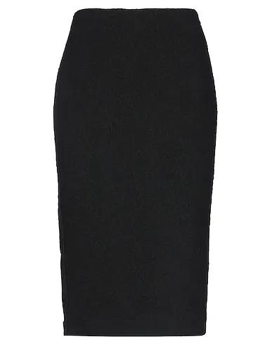 Black Jacquard Midi skirt