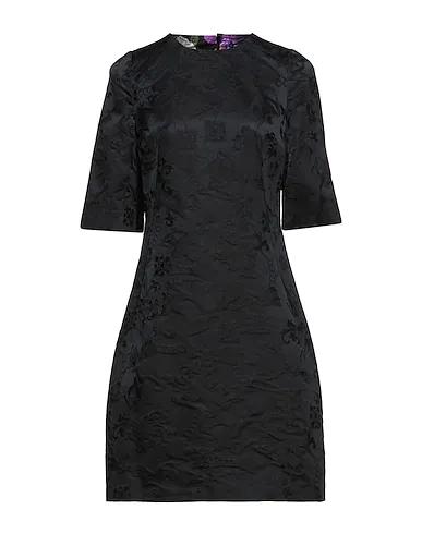 Black Jacquard Short dress