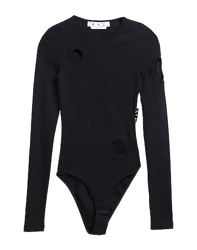 Black Jersey Bodysuit