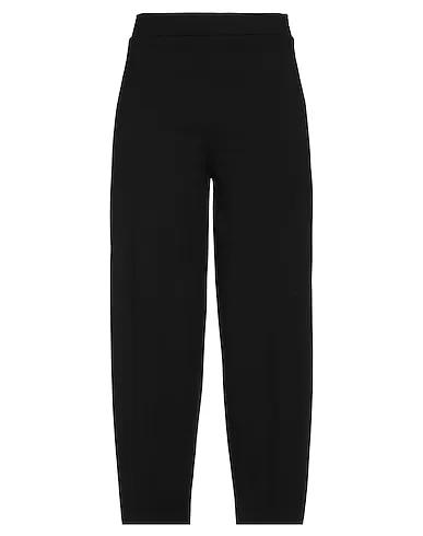 Black Jersey Cropped pants & culottes