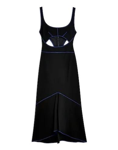 Black Jersey Midi dress RACER BODYCON MIDI DRESS
