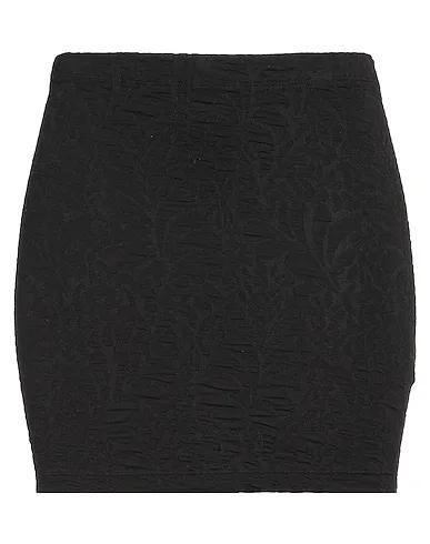 Black Jersey Mini skirt