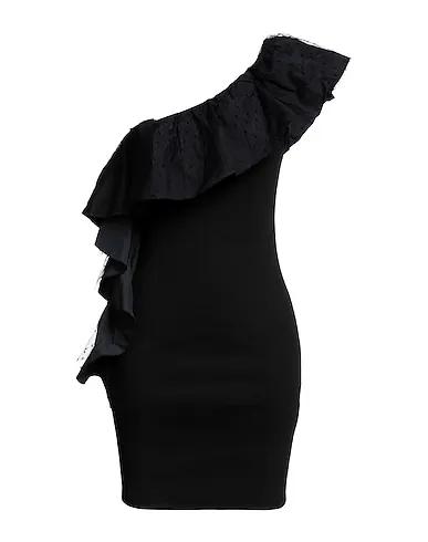 Black Jersey One-shoulder dress