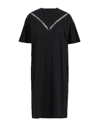 Black Jersey Short dress LACE INSERT JERSEY DRESS
