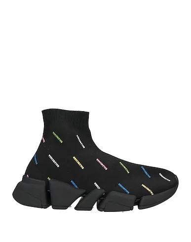 Black Jersey Sneakers