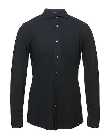 Black Jersey Solid color shirt